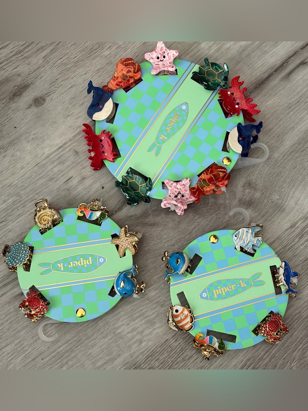 Piper K Sea Life Mini Hair Claw Sets